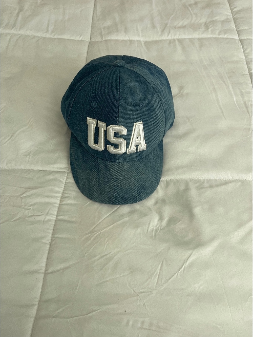 QUAGGA USA Embroidered Denim Baseball Cap